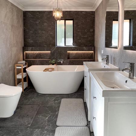 Carina Pepper In&Out Stone Look Tile 600x600 (Code:03002)