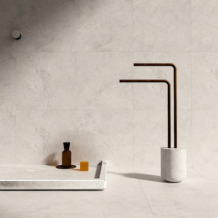 Juliet Bianco Matt Stone Look Tile 600x600 (Code:03058)