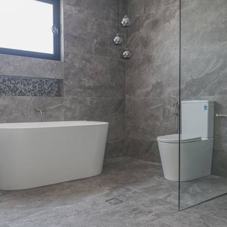 Mineral Stone 3D Graphite In&Out Tile 600x1200 (Code:02962)