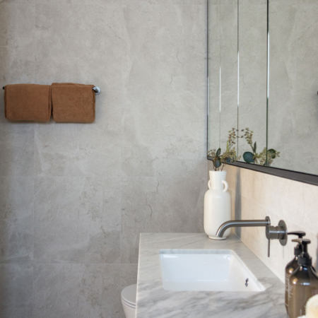 Mineral Stone 3D Taupe In&Out Tile 600x600 (Code:02960)