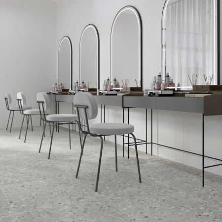 Neutral Bay Coffee Matt Terrazzo Look Tile 300x600 (Code:02996)