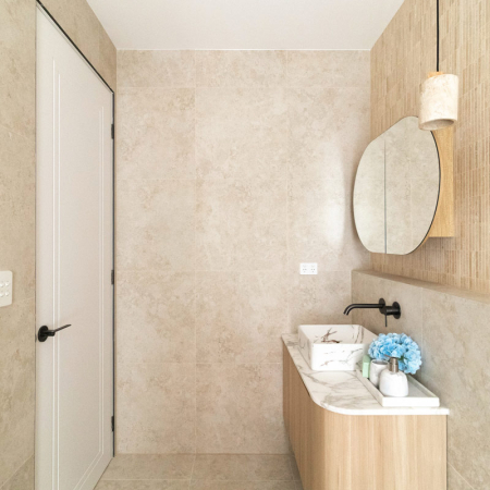 New Travertine Cross-cut Warm In&Out Tile 600x600 (Code:02952)