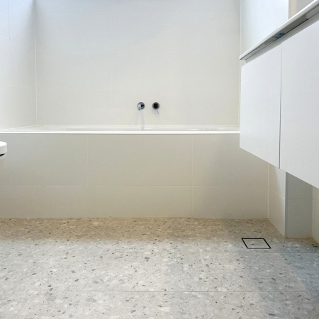 Neutral Bay Bianco Matt Terrazzo Look Tile 300x600 (Code:02995)