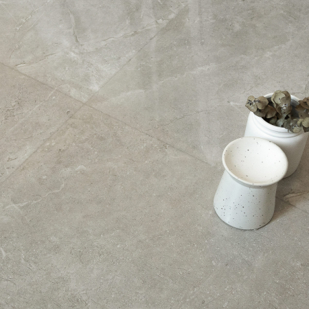 Portus Taupe Polished Marble Look Tile 300x600 (Code:03042)