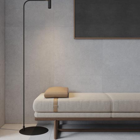 Paris Light Grey Matt Stone Look Tile 600x600 (Code:03106)