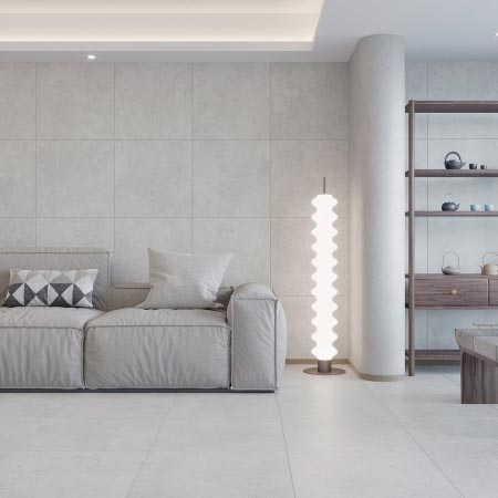 Paris Light Grey Matt Stone Look Tile 600x600 (Code:03106)