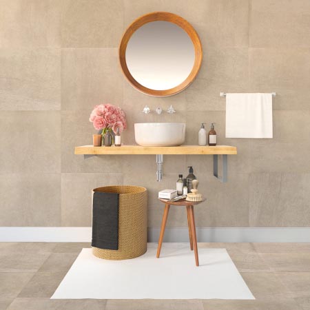 Santorini Gris Matt Stone Look Tile 300x300 (Code:03090)