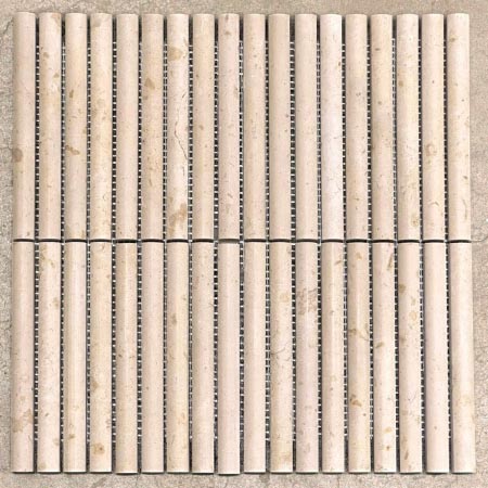 Mini Flute Utopia Honed Natural Stone Mosaic 15x152 (Code:03204)
