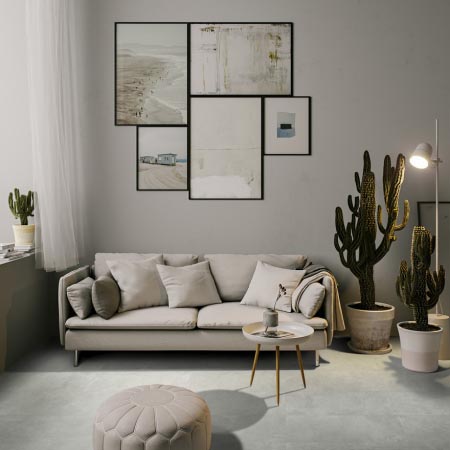 Hera Mid Grey Matt Concrete Look Tile 300x300 (Code:03210)