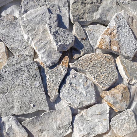 Loose Stone Blue Limestone Corner (Code:03196)