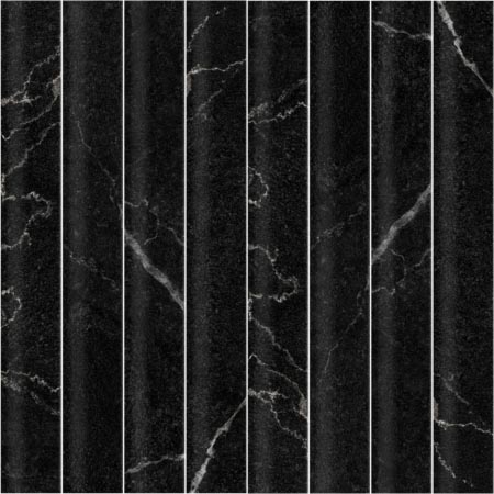 Arch Black Matt Concave Subway Tile 50x300 (Code:03260)