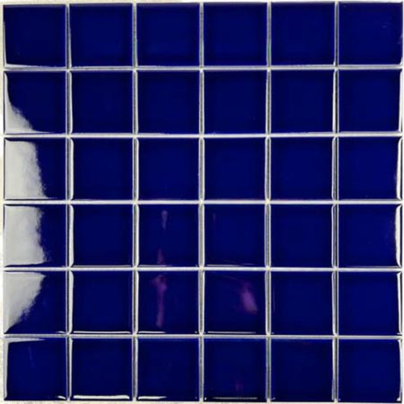 Square Blue Gloss 48x48 Mosaic Tile (Code:03264)