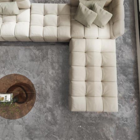 Florence Grey Matt Marble Look Tile 600x600 (Code:03302)
