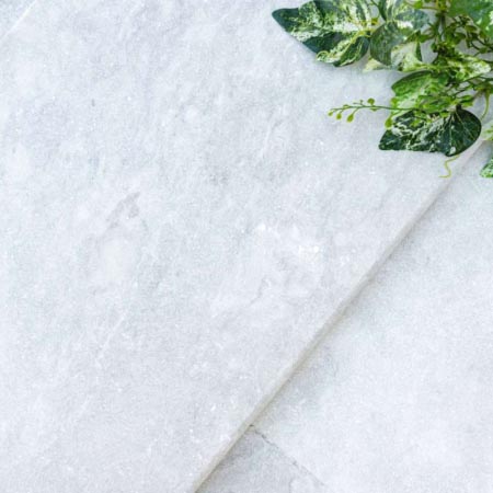 Silver Perla Sandblasted Tumbled Bullnose 400x600x30 (Code:03296)