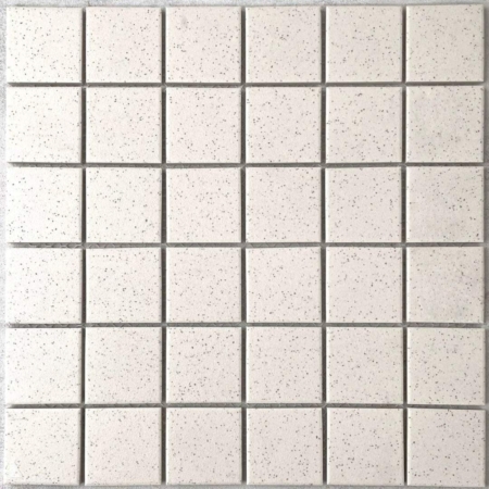 Square Unglazed Antique White Speckled Mosaic Tile 48×48 (Code:00939)