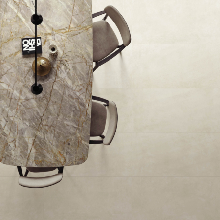 Yeso Plaster Cotton Matt Concrete Look Tile 600x1200 (Code:03326)